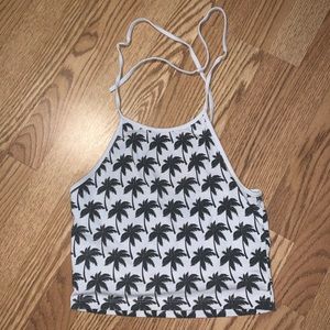 ❌SOLD❌ 
Palm Tree Halter Top